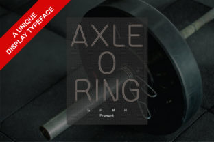 Axle O Ring: A Bold Display Font for Crafters and Designers