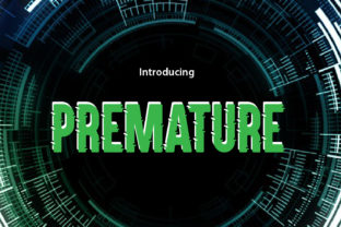 Bring Bold Style to Your Crafts with the Premature Font