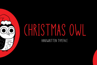 Christmas Owl Font for Holiday Campaigns