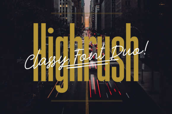 Highrush Duo: Elevating Brand Identity with a Premium Font