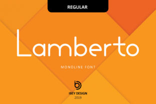 Lamberto: A Bold Display Font for Crafters and Product Creators