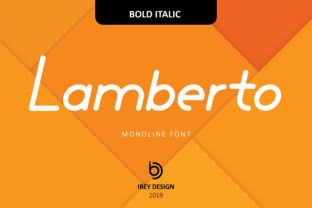 Lamberto Bold Italic: A Modern Display Font for Web Design