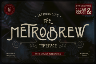 Metrobrew: A Bold Display Font for Editorial Design