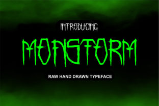 Monstorm Font for Handmade Creations