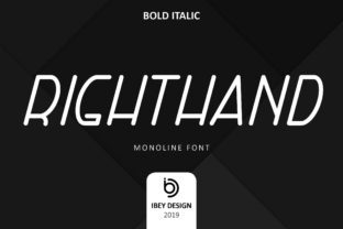 Right Hand Bold Italic for Web Design