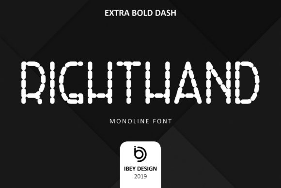 Right Hand Exta Bold Dash for Modern Branding Projects