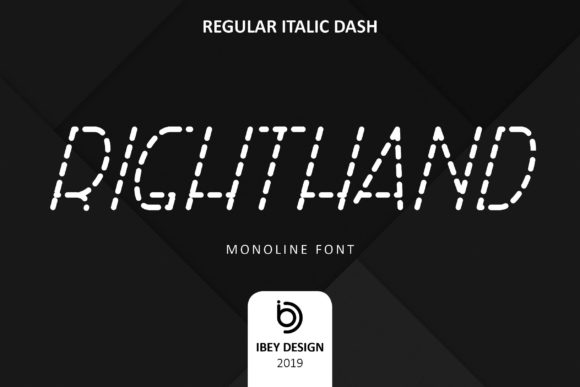 Right Hand Italic Dash: A Modern Font for Editorial Elegance