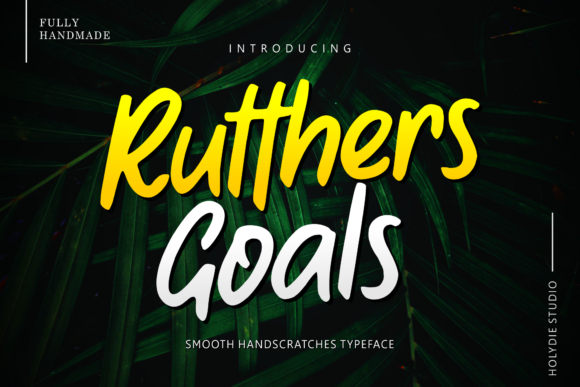 Rutthers Goals Font for Bold Visual Impact