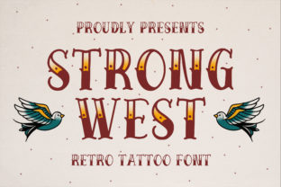 Strong West: A Vintage Display Font for Timeless Editorial Design