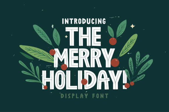 The Merry Holiday Font for Web Design